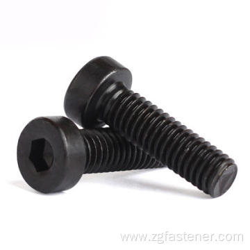 Class 8.8 black oxide coating Thin head hexagon socket screw